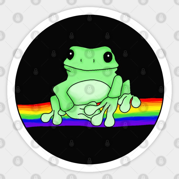 Pride Frog Sticker by Velvet Earth